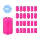 2 x 3 Inch Hot Pink Pillar Candle (24pcs/Case) Bulk