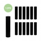 2 x 9 Inch Black Pillar Candle (12pcs/Case) Bulk