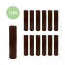 2 x 9 Inch Brown Pillar Candle (12pcs/Case) Bulk