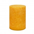 3 Inch x 4 Inch Pumpkin Spice Mustard Scented Pillar Candle