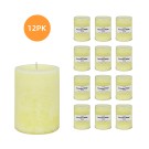 3 Inch x 4 Inch Ivory Vanilla Scented Pillar Candle (12pcs/Case) Bulk
