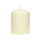 3Pack 3 Inchx 4 Inch Ivory Pressed and Over-Dipped Pillar Candles