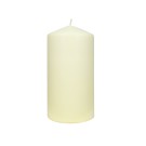3Pack 3 Inchx 6 Inch Ivory Pressed and Over-Dipped Pillar Candles