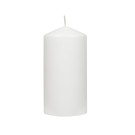 3Pack 3 Inchx 6 Inch White Pressed and Over-Dipped Pillar Candles