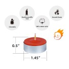 Red Citronella Tealight Candles (100pcs/Box)