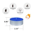 Mega Oversized Blue Tealights (144pcs/Case) Bulk