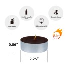Mega Oversized Brown Tealights (144pcs/Case) Bulk