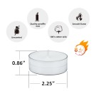 Mega Oversized White Tealights (12pc/Box)