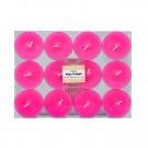Mega Oversized Hot Pink Tealights (12pc/Box)