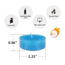 Mega Oversized Turquoise Tealights (144pcs/Case) Bulk