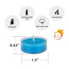 Turquoise Tealight Candles (600pcs/Case) Bulk