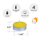 Yellow Citronella Tealight Candles (1,200pcs/Case) Bulk