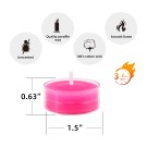 Hot Pink Tealight Candles (600pcs/Case) Bulk