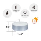 100pk Unscented White Tealight Candles
