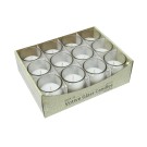 White Citronella Round Glass Votive Candles (96pcs/Case) Bulk
