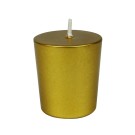 Metallic Bronze Gold Votive Candles (12pc/Box)