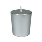 Metallic Silver Votive Candles (12pc/Box)