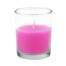 Hot Pink Round Glass Votive Candles (96pcs/Case) Bulk