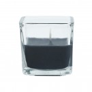 Black Square Glass Votive Candles (96pcs/Case) Bulk