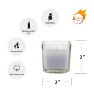 Lavender Square Glass Votive Candles (96pcs/Case) Bulk