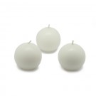2" White Ball Candles (96pcs/Case) Bulk