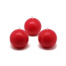 2" Red Ball Candles (12pc/Box)