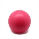 4" Hot Pink Ball Candles (2pc/Box)