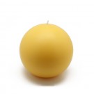 4" Yellow Ball Candles (2pc/Box)