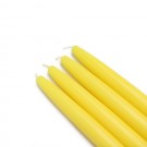 6" Yellow Taper Candles (144pcs/Case) Bulk