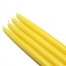 10" Yellow Taper Candles (144pcs/Case) Bulk