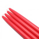 10" Ruby Red Taper Candles (1 Dozen)