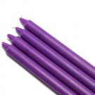 10" Purple Straight Taper Candles (144pcs/Case) Bulk