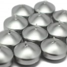 1 3/4" Metallic Silver Floating Candles (144pcs/Case) Bulk