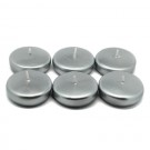 2 1/4" Metallic Silver Floating Candles (24pc/Box)