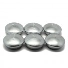 3" Metallic Silver Floating Candles (72pcs/Case) Bulk