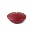 3" Burgundy Floating Candles (12pc/Box)
