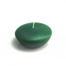 3" Hunter Green Floating Candles (72pcs/Case) Bulk