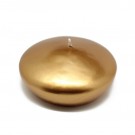4" Metallic Bronze Gold Floating Candles (24pcs/Case) Bulk