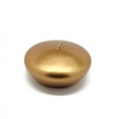 3" Metallic Bronze Gold Floating Candles (12pc/Box)