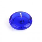 3" Clear Blue Gel Floating Candles (72pcs/Case) Bulk