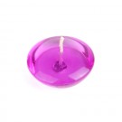 3" Clear Purple Gel Floating Candles (72pcs/Case) Bulk