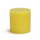 3 x 3" Yellow Citronella Pillar Candle (12pcs/Case) Bulk