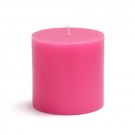 3 x 3" Hot Pink Pillar Candle