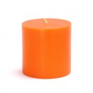 3 x 3" Orange Pillar Candles (12pcs/Case) Bulk