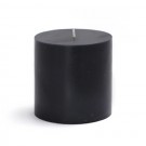 3 x 3" Black Pillar Candles (12pcs/Case) Bulk