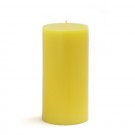 3 x 6" Yellow Pillar Candle