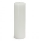 3 x 9" White Pillar Candle