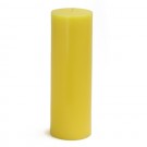 3 x 9" Yellow Pillar Candles (12pcs/Case) Bulk