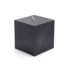 3 x 3" Black Square Pillar Candles (12pcs/Case) Bulk
