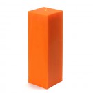 3 x 9" Orange Square Pillar Candle (12pcs/Case) Bulk